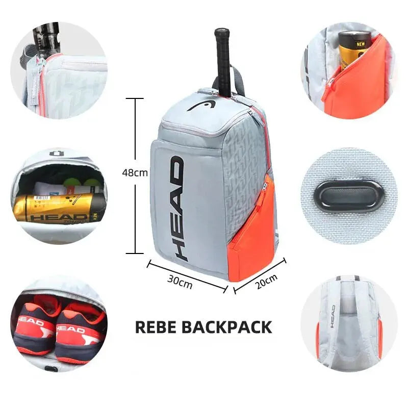 HEAD Radical Tennis Backpack – 2-Racket Sports Bag for Men and Women | Padel & Tennis Gear
