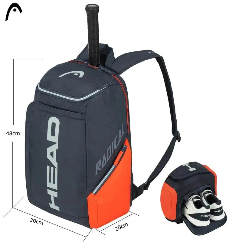 HEAD Radical Tennis Backpack – 2-Racket Sports Bag for Men and Women | Padel & Tennis Gear