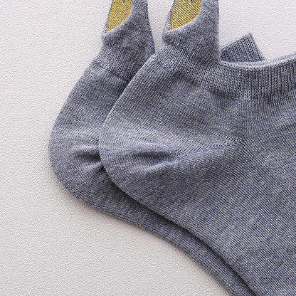 4-Pack Women’s Cotton Ankle Socks – Stylish, Soft & Breathable