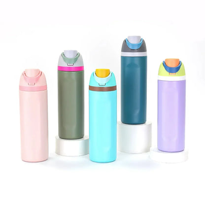 2025 Stainless Steel Insulated Water Bottle with Straw – BPA-Free, Leak-Proof, 24oz/32oz Sports Bottle for Travel, Gym & Outdoor Use