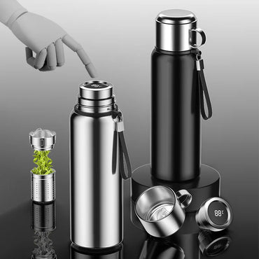 1200ML Smart Thermos – LED Temp Display, Hot & Cold Bottle for Outdoor & Sports