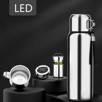 1200ML Smart Thermos – LED Temp Display, Hot & Cold Bottle for Outdoor & Sports
