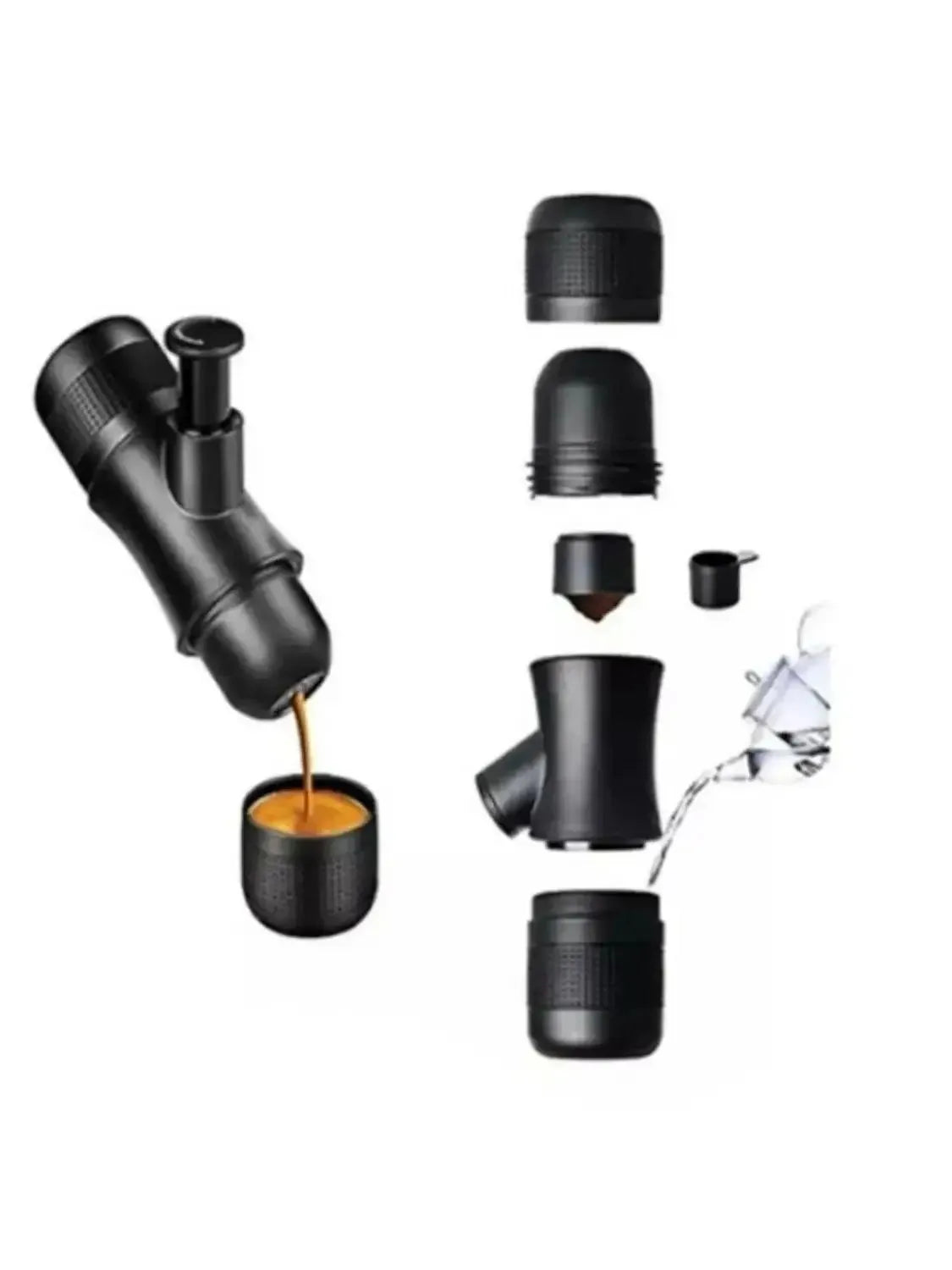 Portable Hand-Press Espresso Maker – Travel & Picnic Manual Coffee Brewer
