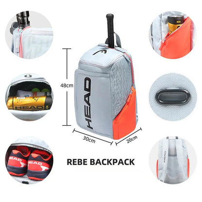 HEAD Radical Tennis Backpack – 2-Racket Sports Bag for Men and Women | Padel & Tennis Gear