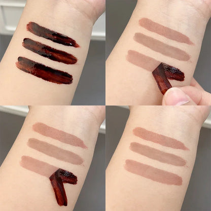 Waterproof Peel-Off Lip Tint – Long-Lasting Matte Tattoo Lip Gloss, Brown Contour Lip Stain
