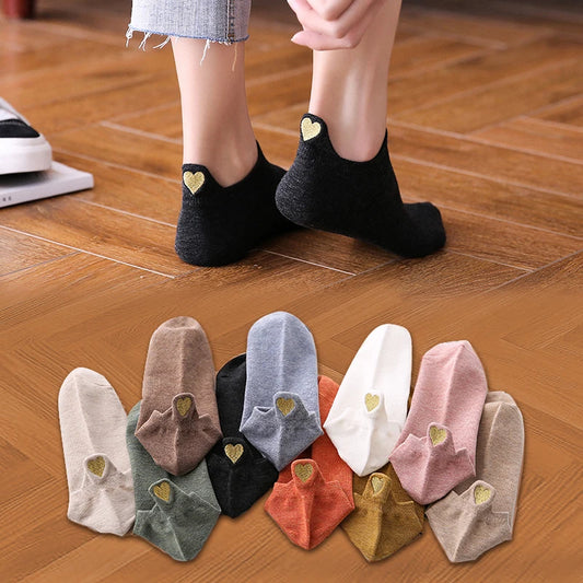 4-Pack Women’s Cotton Ankle Socks – Stylish, Soft & Breathable