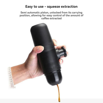 Portable Hand-Press Espresso Maker – Travel & Picnic Manual Coffee Brewer