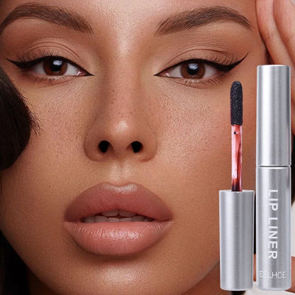 Waterproof Peel-Off Lip Tint – Long-Lasting Matte Tattoo Lip Gloss, Brown Contour Lip Stain