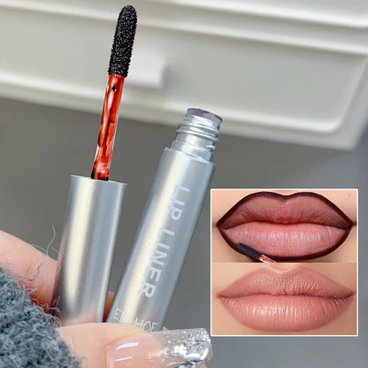 Waterproof Peel-Off Lip Tint – Long-Lasting Matte Tattoo Lip Gloss, Brown Contour Lip Stain