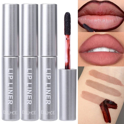 Waterproof Peel-Off Lip Tint – Long-Lasting Matte Tattoo Lip Gloss, Brown Contour Lip Stain