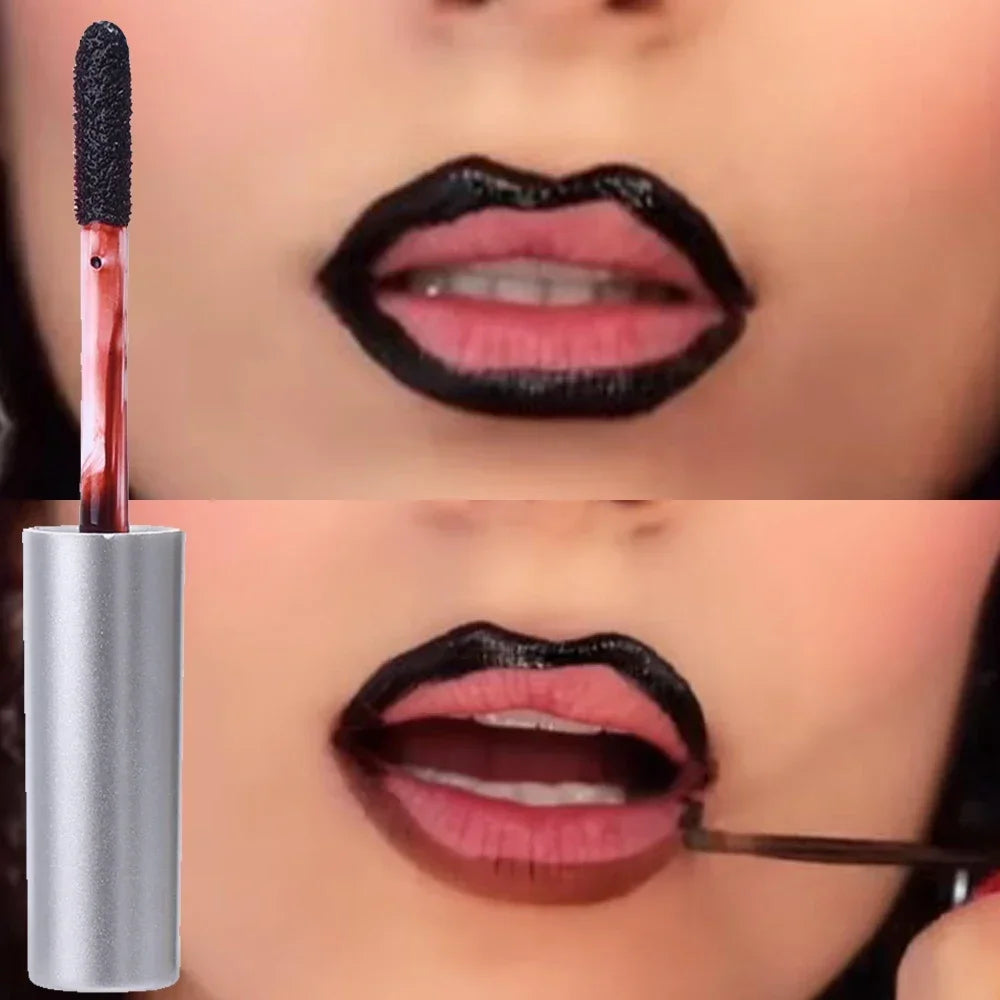 Waterproof Peel-Off Lip Tint – Long-Lasting Matte Tattoo Lip Gloss, Brown Contour Lip Stain