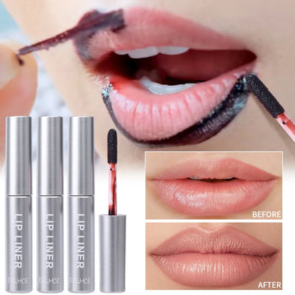 Waterproof Peel-Off Lip Tint – Long-Lasting Matte Tattoo Lip Gloss, Brown Contour Lip Stain