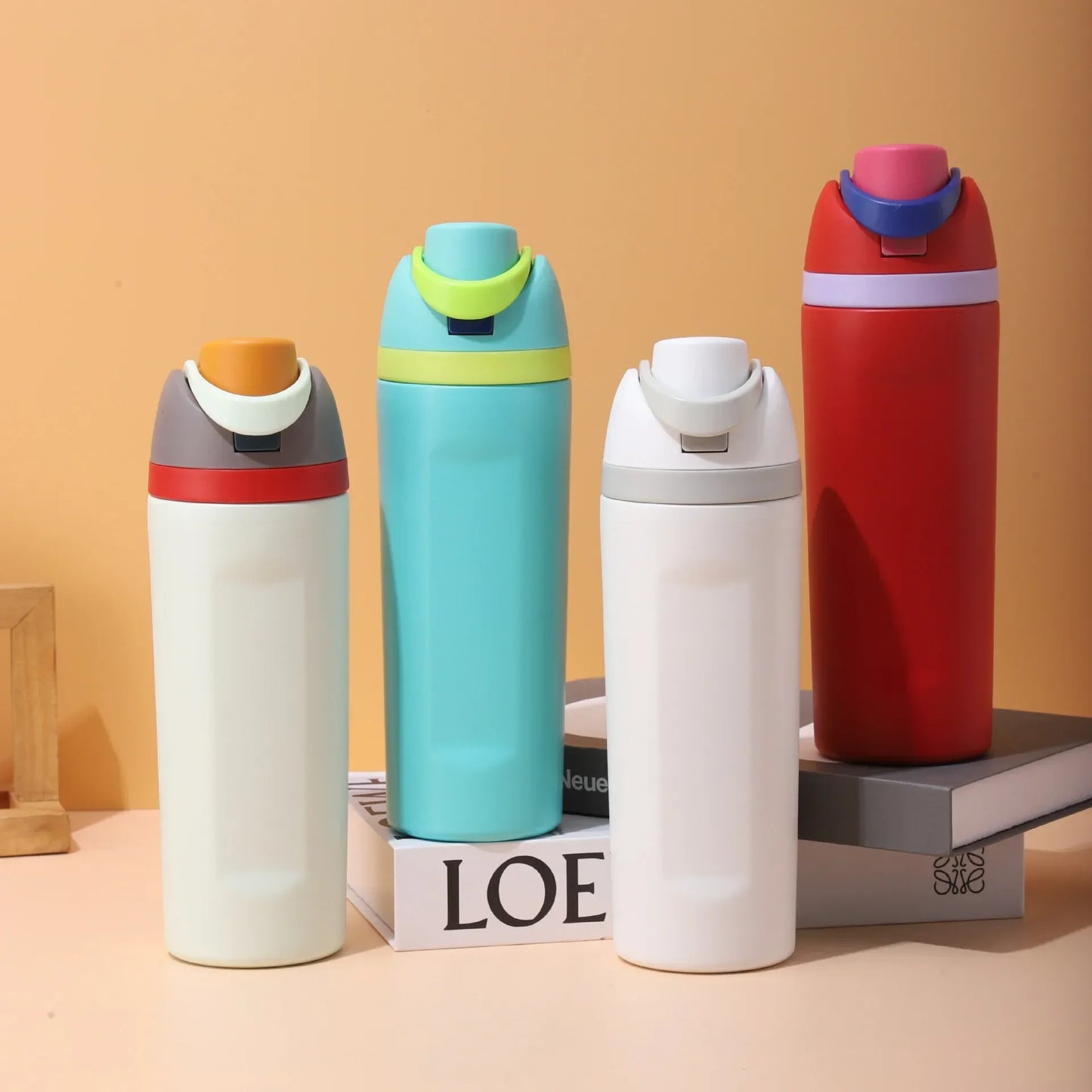 2025 Stainless Steel Insulated Water Bottle with Straw – BPA-Free, Leak-Proof, 24oz/32oz Sports Bottle for Travel, Gym & Outdoor Use