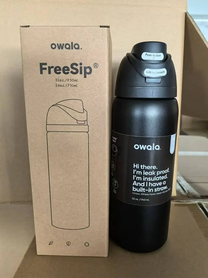 2025 Stainless Steel Insulated Water Bottle with Straw – BPA-Free, Leak-Proof, 24oz/32oz Sports Bottle for Travel, Gym & Outdoor Use