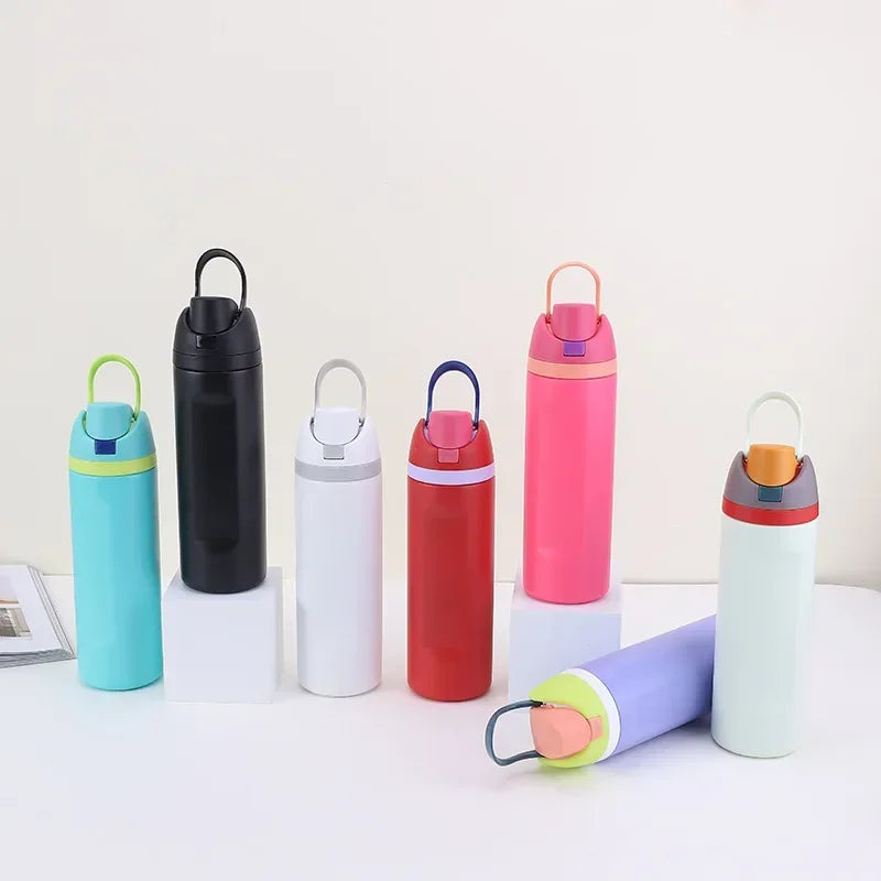 2025 Stainless Steel Insulated Water Bottle with Straw – BPA-Free, Leak-Proof, 24oz/32oz Sports Bottle for Travel, Gym & Outdoor Use